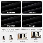 Rideaux occultants noirs en velours Joydeco 100 % occultants de 96 po de long, ensemble de 2 panneaux, rideaux occultants pour chambre salon, rideaux lourds de luxe insonorisants et isolants thermiques, poche de tringle et dos tab, 52po x 96po