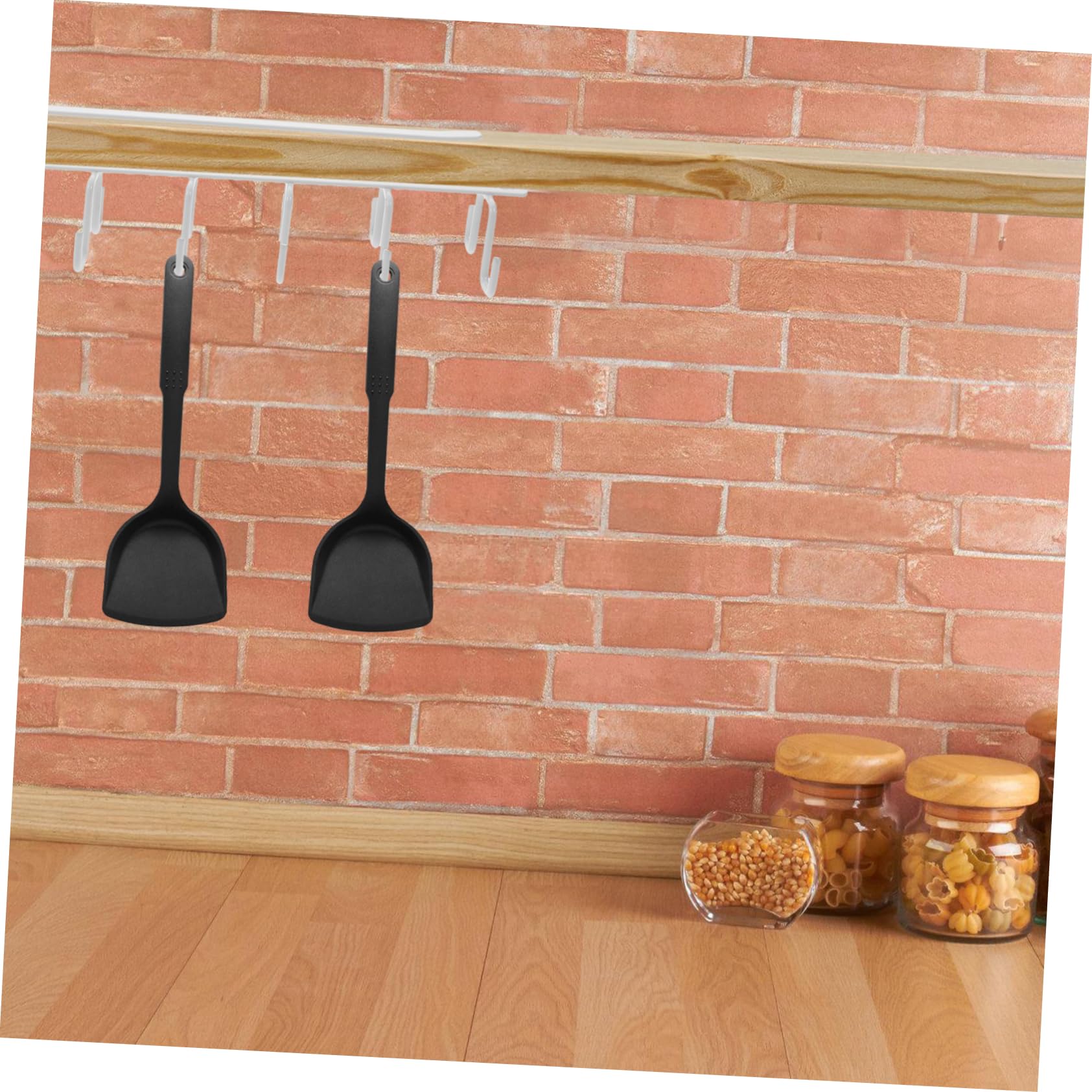 Cabilock 4 pezzi Portaoggetti Cucina Bianco Semplice Ganci da Parete per Tazze e Utensili Organizer Facile da Installare per Armadietti e Mensole Supporto per Cucina