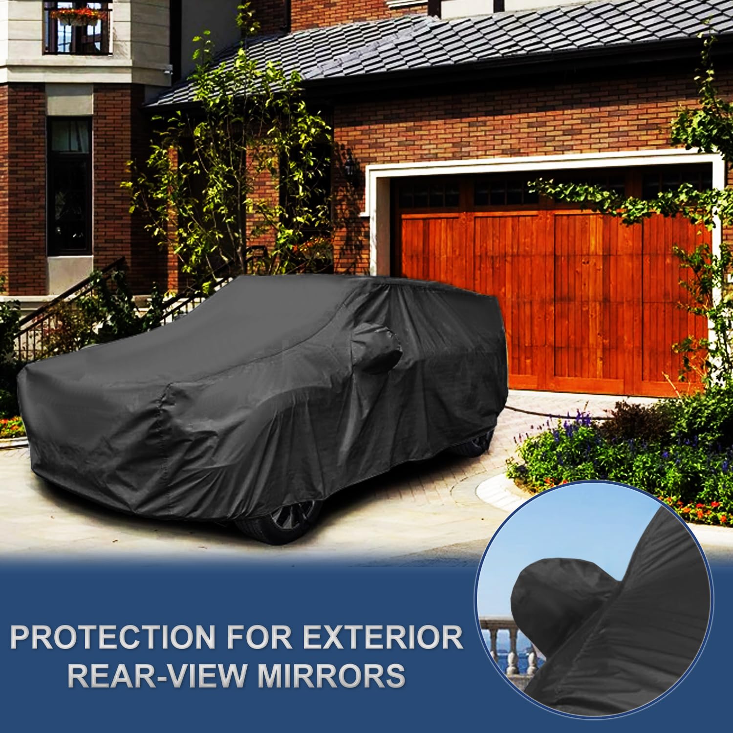 Autohoes voor buiten, winterafdekking, waterdicht, krasbestendig, hagelbescherming (sedan, M (430 x 160 x 120 cm
