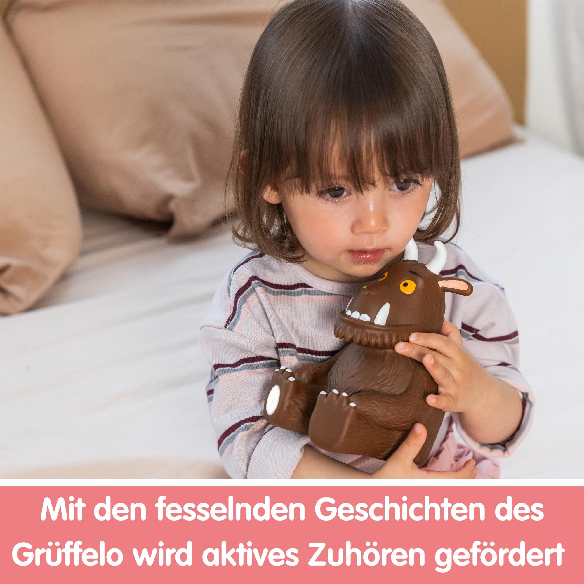 Jumbo Ich lerne - Der Grüffelo – Mein erster sprechender Begleiter, 4 Spielmodi, 90 Minuten Geschichten, Liedern & Nachtlicht für Kinder – Interaktives elektronisches Lernspielzeug, ab 3 Jahre