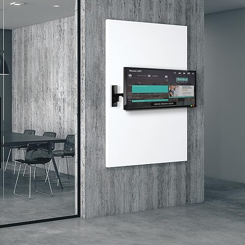 Miniatura 8 de VIVO Soporte de pared neumático de aluminio de alta calidad para 2 pantallas de hasta 27 pulgadas o 1 ultra ancho de hasta 49 pulgadas placas VESA