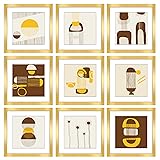 Gallery Wall Frame Set Gold (Set of 9) 12x12