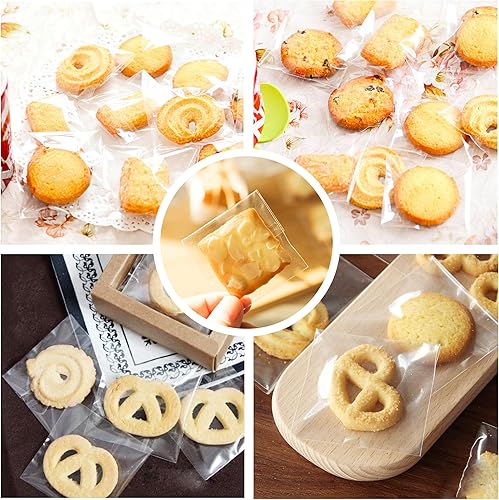 Miniatura 5 de 2 bolsas adhesivas de celofán de 3 pulgadas, 1000 bolsas pequeñas de celofán para joyas, bolsas de polietileno OPP autosellantes para aretes,