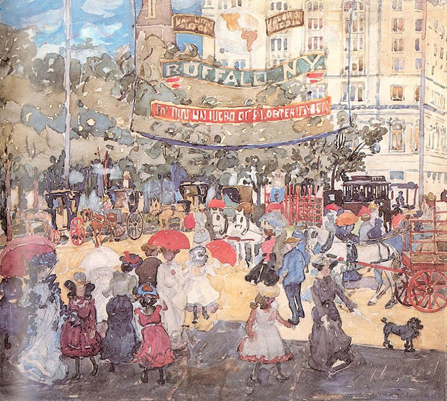 Tableau Madison Square de Prendergast, le cadeau idéal pour passionnés art - 5
