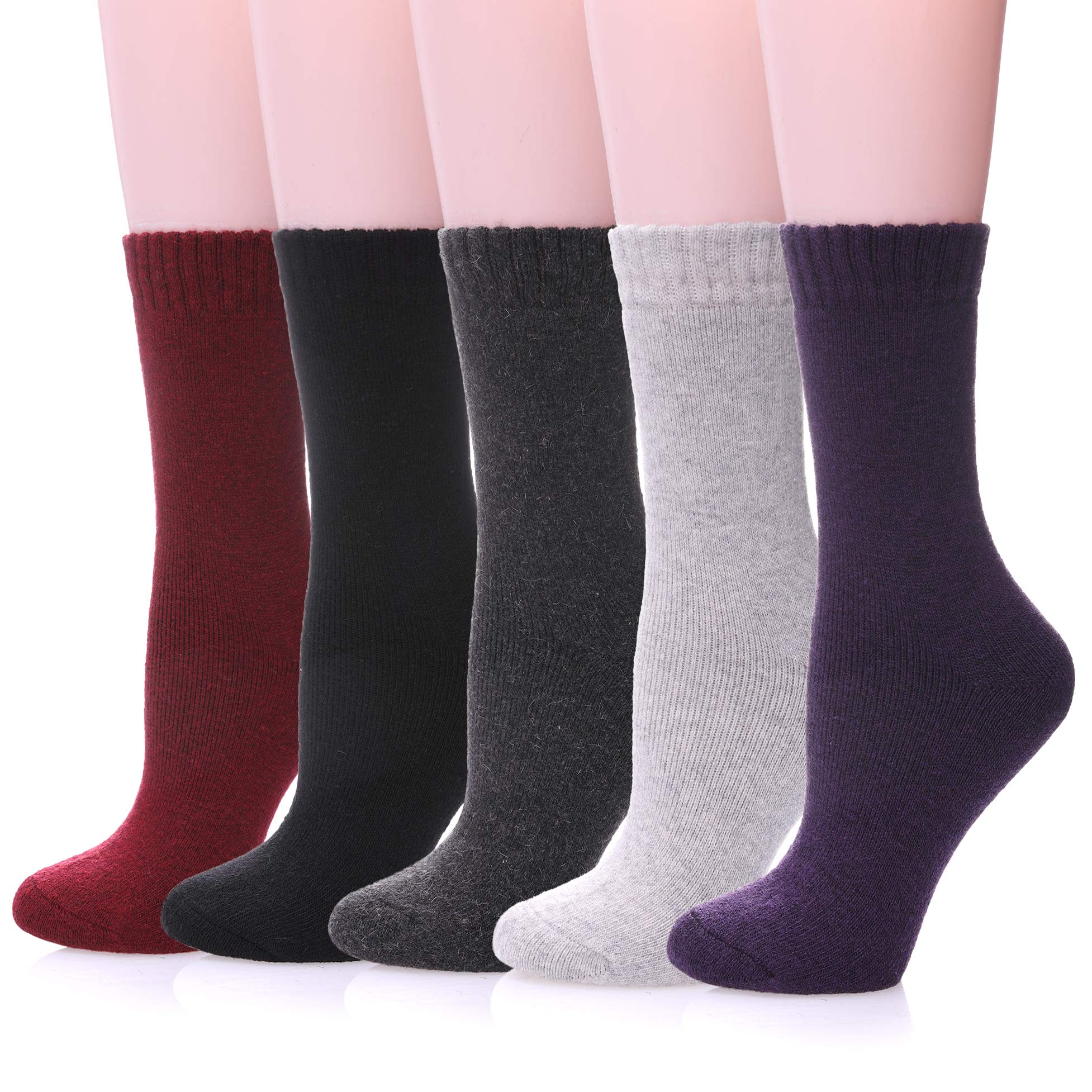 Merino Wool Hiking Socks for Women Warm Thick Cozy Boot Socks Winter Thermal Soft Ladies Gift Socks