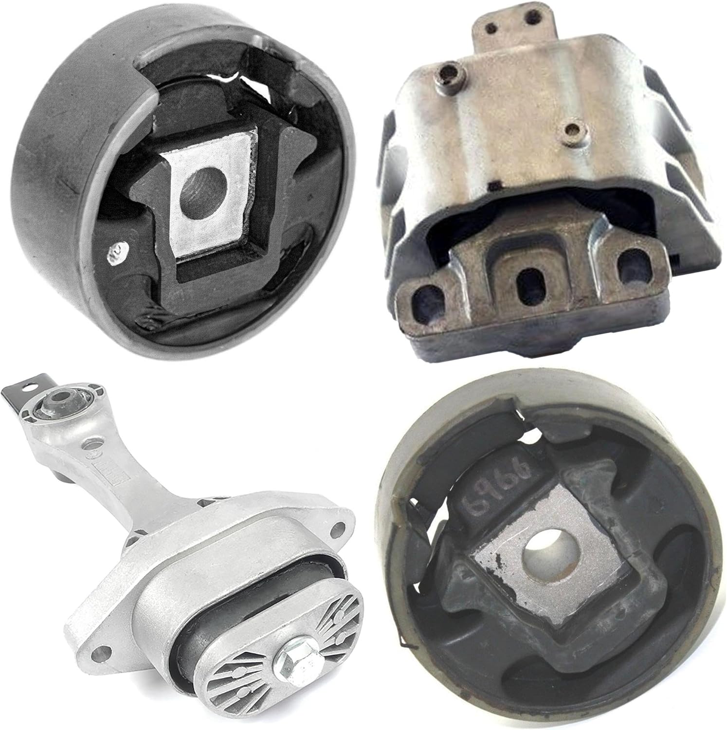 Compatible with Audi 04-06 TT Quattro 3.2L V6 Engine Motor and Torque Strut Mount Set 4PCS A4925 A6935 A6966 A6936 2004 2005 2006
