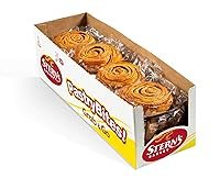 Vista 1 de Stern’s Bakery Cinnamon Swirl 18 Bollitos envueltos individualmente 85 g de pastas danesas para el desayuno Aperitivos para máquinas