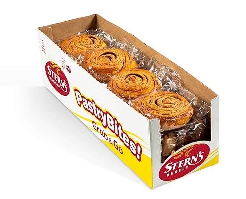 Stern's Bakery Remolino de canela | 18 pasteles envueltos individualmente | Pasteles daneses de desayuno de 3 onzas | Aperitivos para máquina