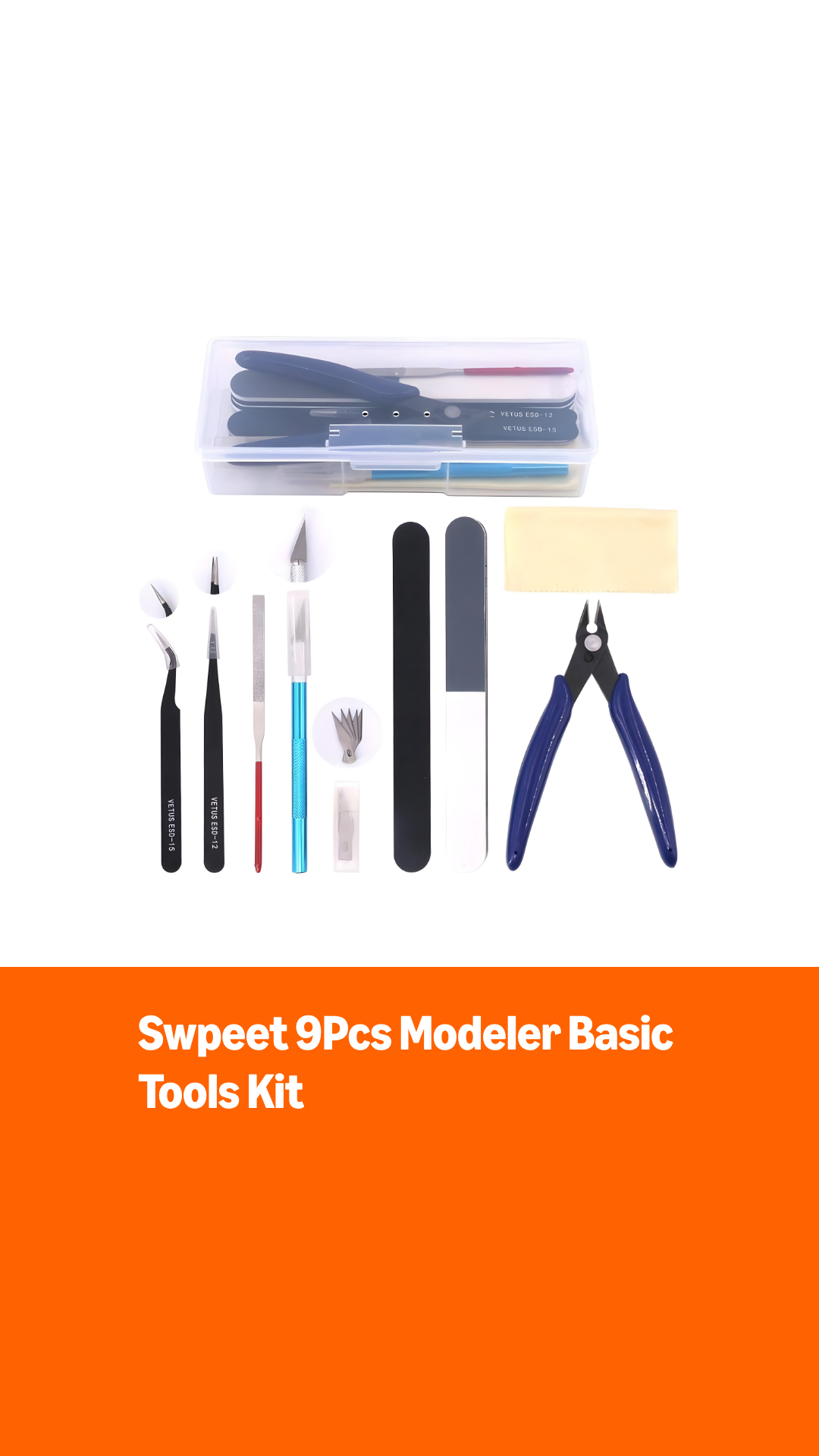 Sweter Tools Name Watch Swpeet 9Pcs Modeler Basic Tools Kit on Amazon Live