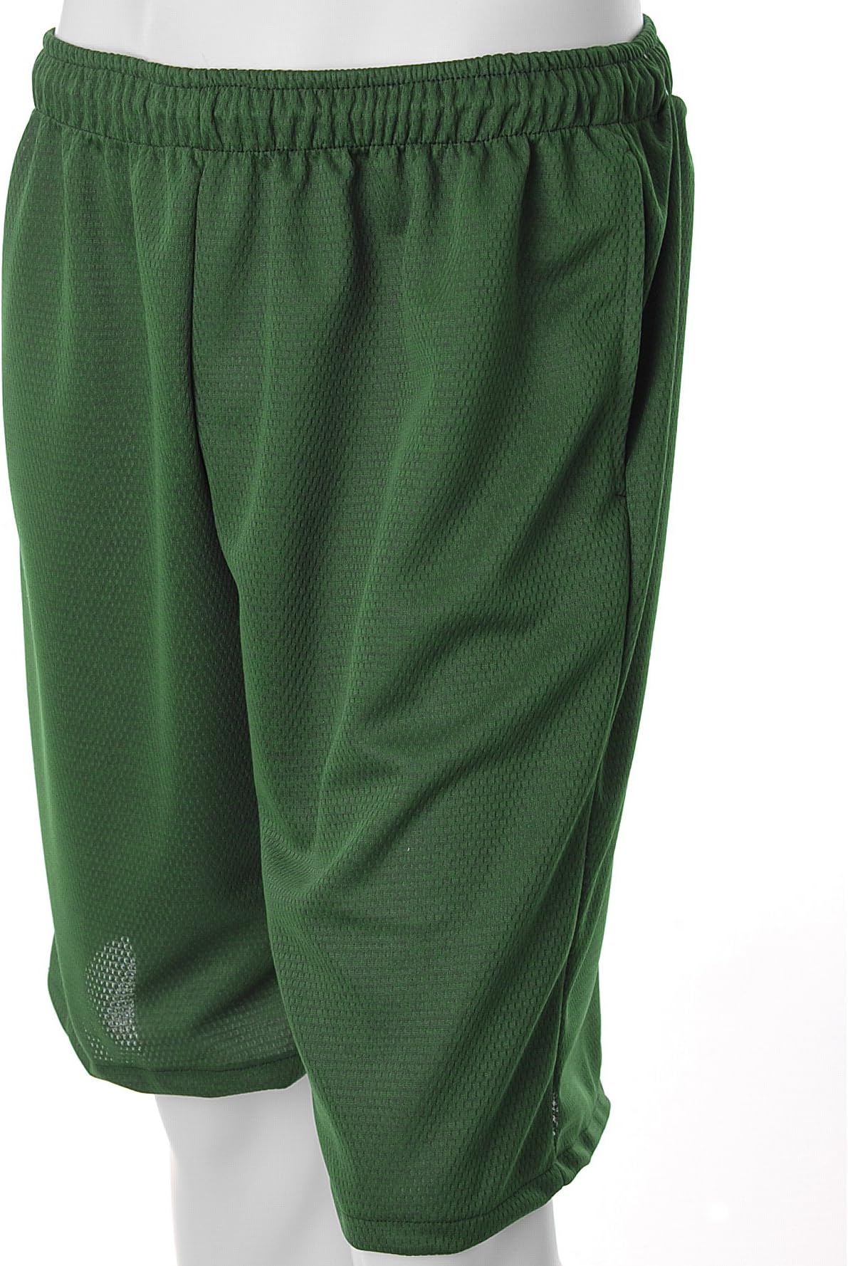 Erick Hunter Micro Mesh Mens Basketball Gym Shorts with Pocket, Large, Black