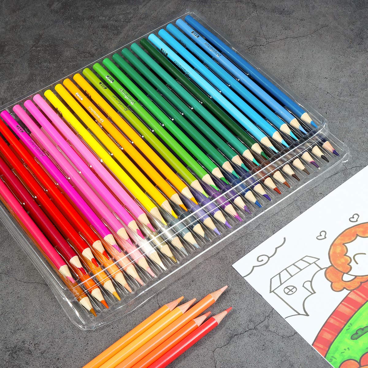 VIDOO 48/72/120/160 Farben Professionelle Farbige Bleistifte Set Künstler Ölgemälde Skizze Holz Farbe Bleistift Schule Kunst Liefert - 72 Colors