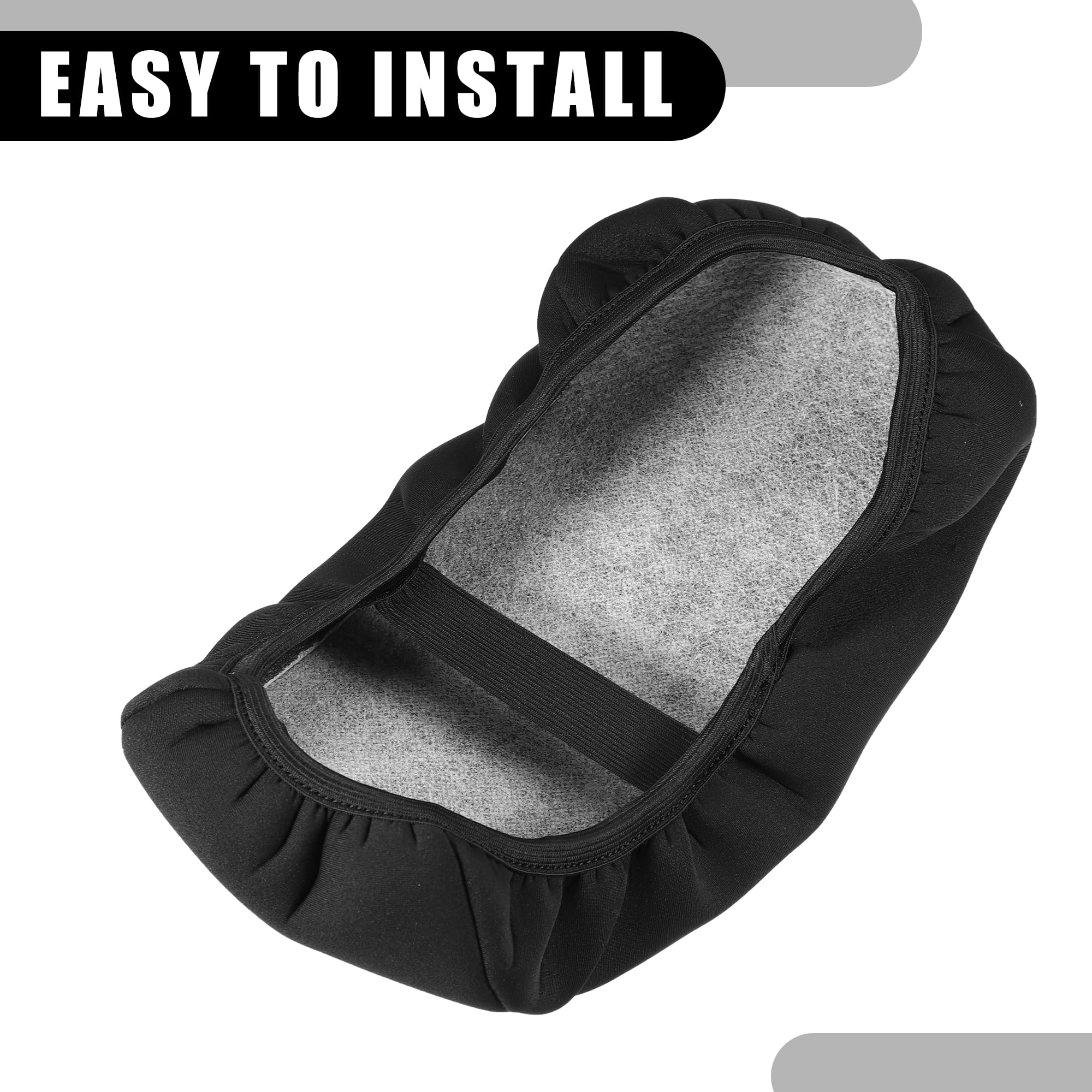 Copri Bracciolo per Consolle Centrale - Copertura Interna per Bracciolo Sedile Auto - per Ford Escape 2020-2023 Tessuto Neoprene Nero - 1 Pezzo