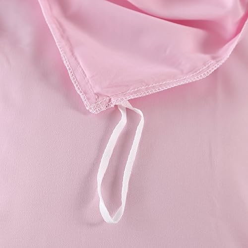 Miniatura 10 de SDIII Juego de funda de edredón azul de 3 piezas, tamaño matrimonial, juego de funda de edredón con lazos en las esquinas y cierre de cremallera,