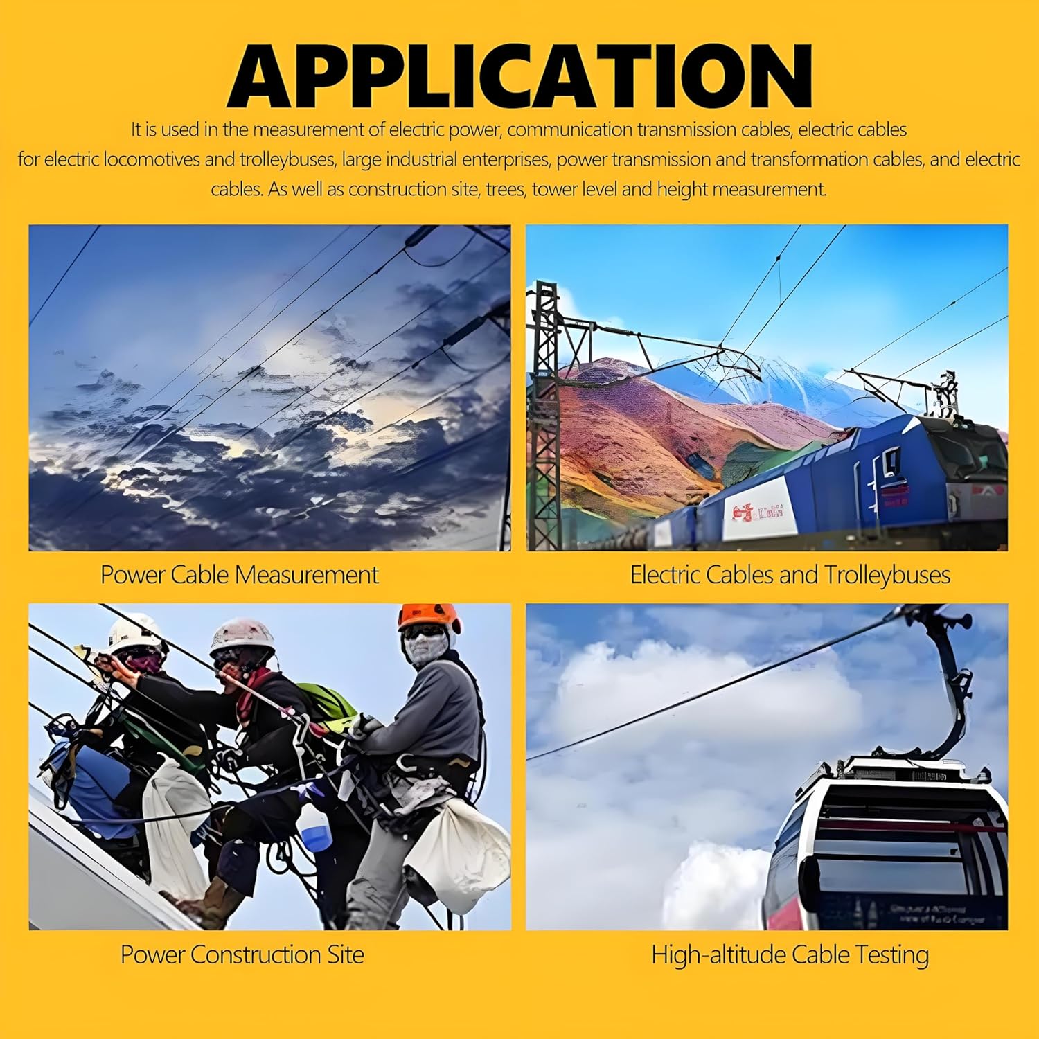 Ultrasonic Cable Height Meter AR600E LCD Display 6 Cables Measurement Ultrasonic Cable Height Meter Height Measuring Instruments