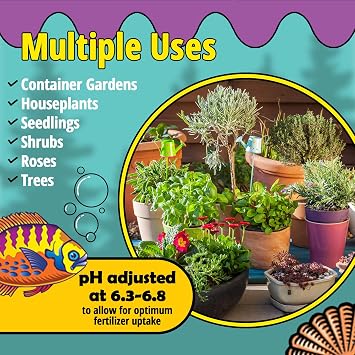 FoxFarm Ocean Forest Potting Soil with 2 Plant Tags, 1.5 cu ft Light, Aerated Texture for All Container Plants