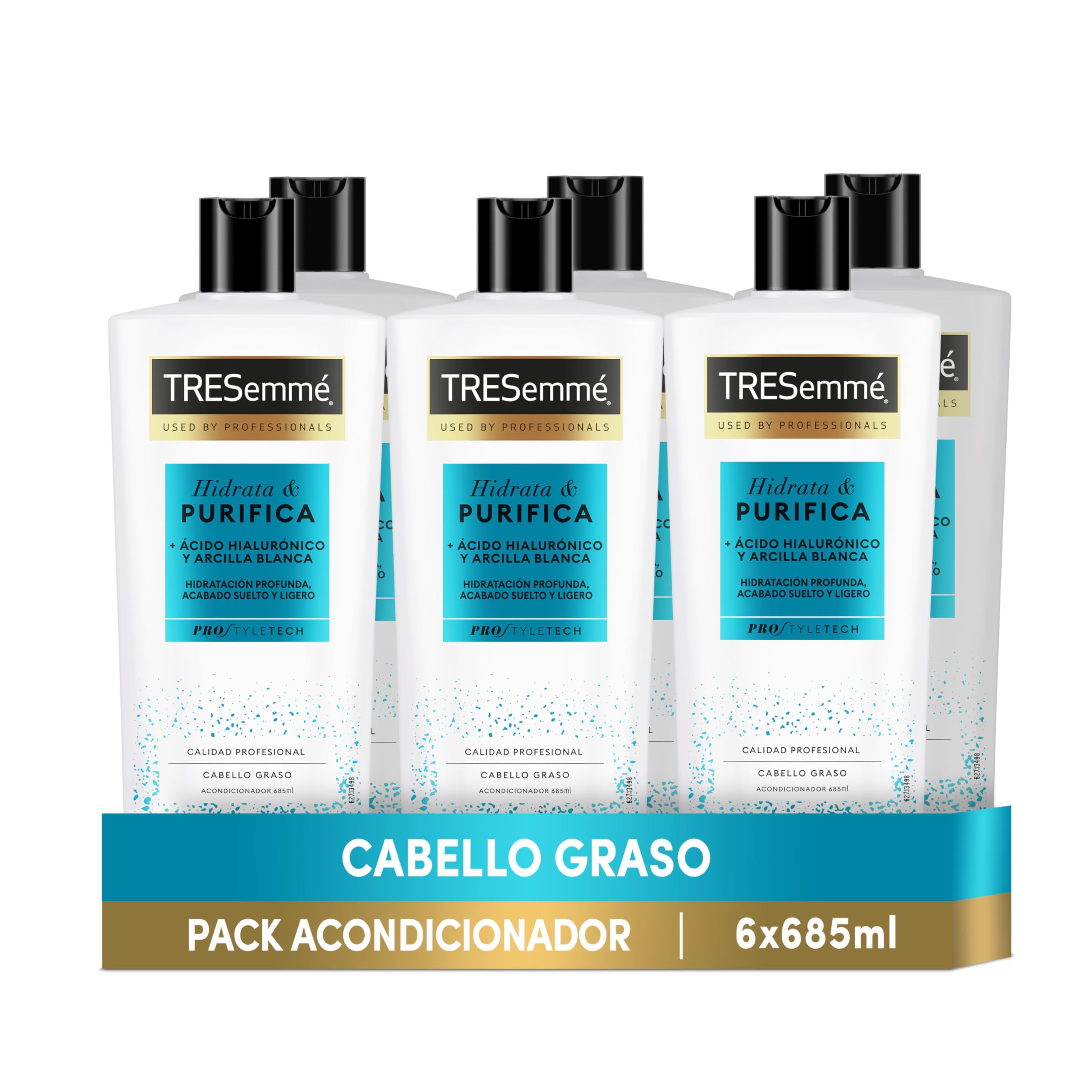 Tresemmé Acondicionador Intensa Hidratación Para Cabello Seco O Dañado 685 Ml X 6