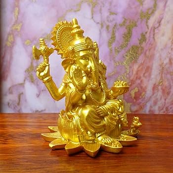 Amazon.co.jp: ガネーシャ象 置物 樹脂製 ガネーシャ インドの