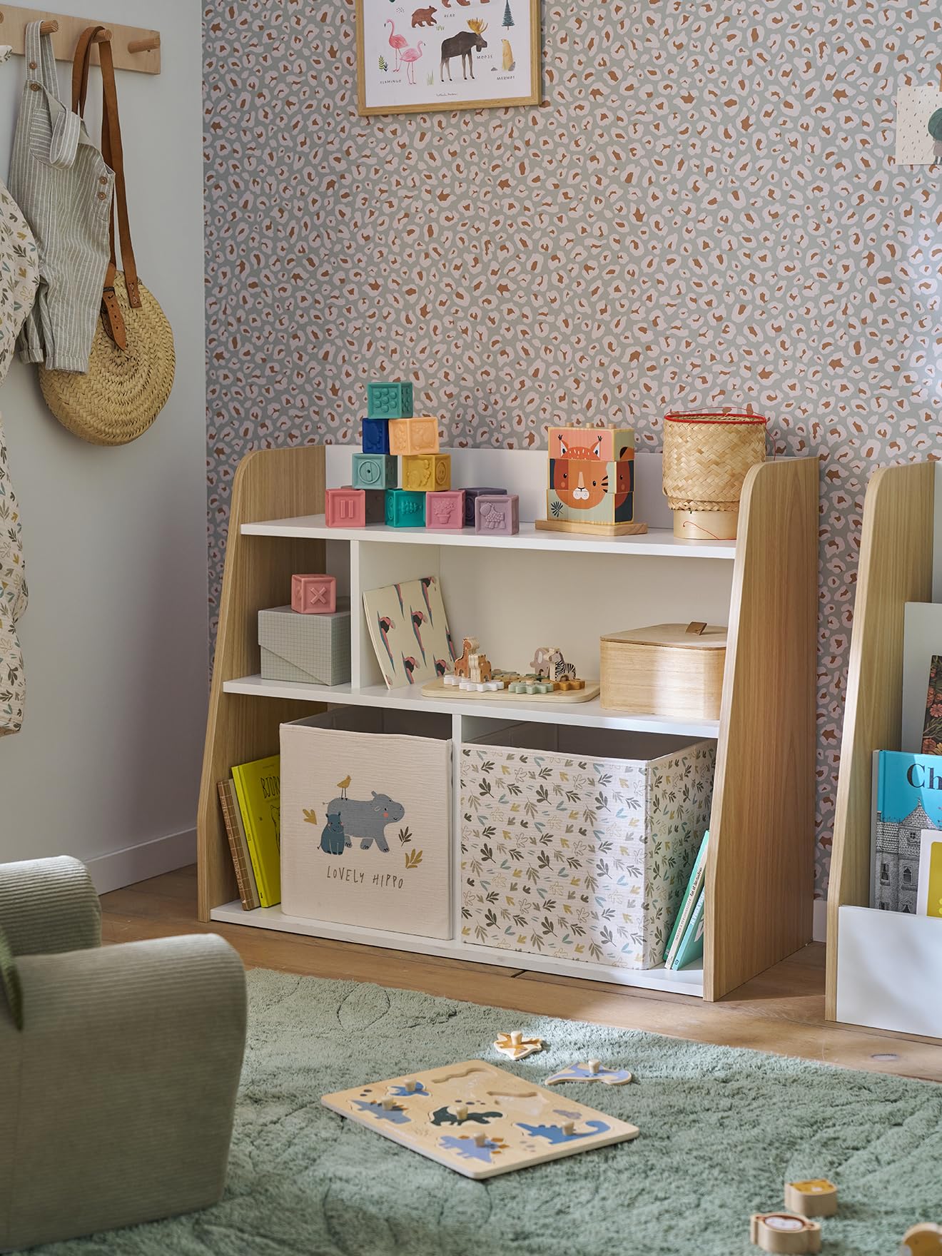 VERTBAUDET Meuble De Rangement Livre Et Jouet Enfant blanc TU