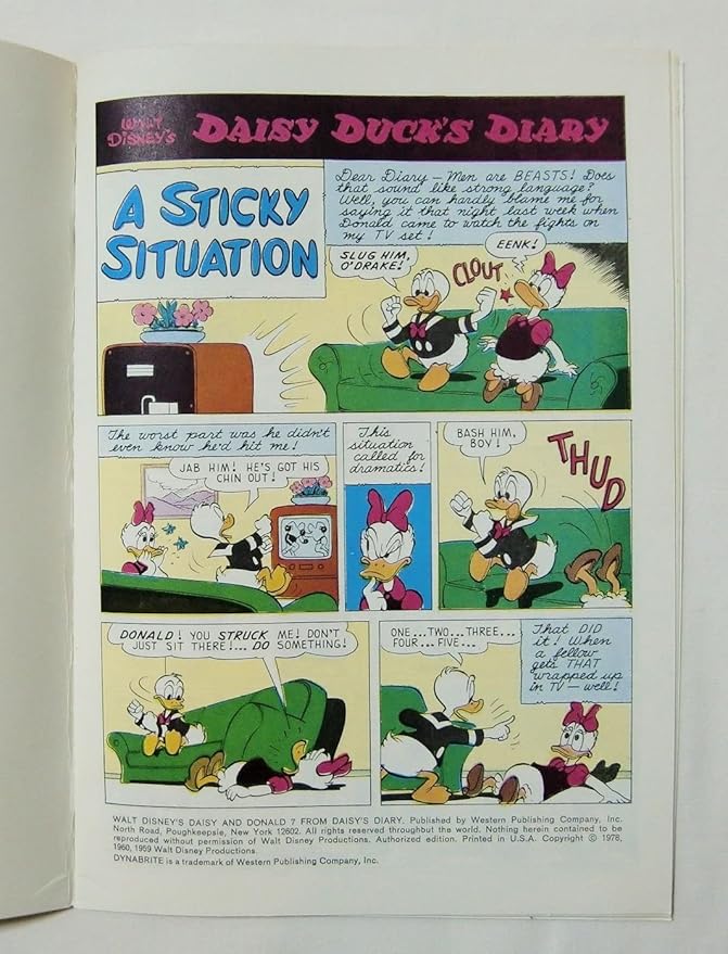 Amazon Co Jp デイジー ドナルド ダック Walt Disney Daisy Donald 7 From Daisy S Diary 中古アメコミ Whitman A Dynabrite Comic ディズニー ホビー