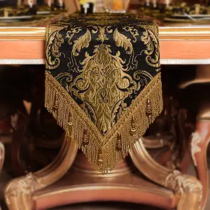 Loom and Mill damask table runner