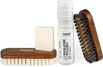 biped Suede Shoe Care Kit - Shoe Cleaning Kit with Brushes for Nubuck Leather Care - and Care Products to Revive Z2310