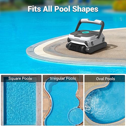 Miniatura 5 de AIPER Limpiador robótico automático de piscinas con motores ultra triples, cestas de filtro de carga superior grandes y función de escalada en