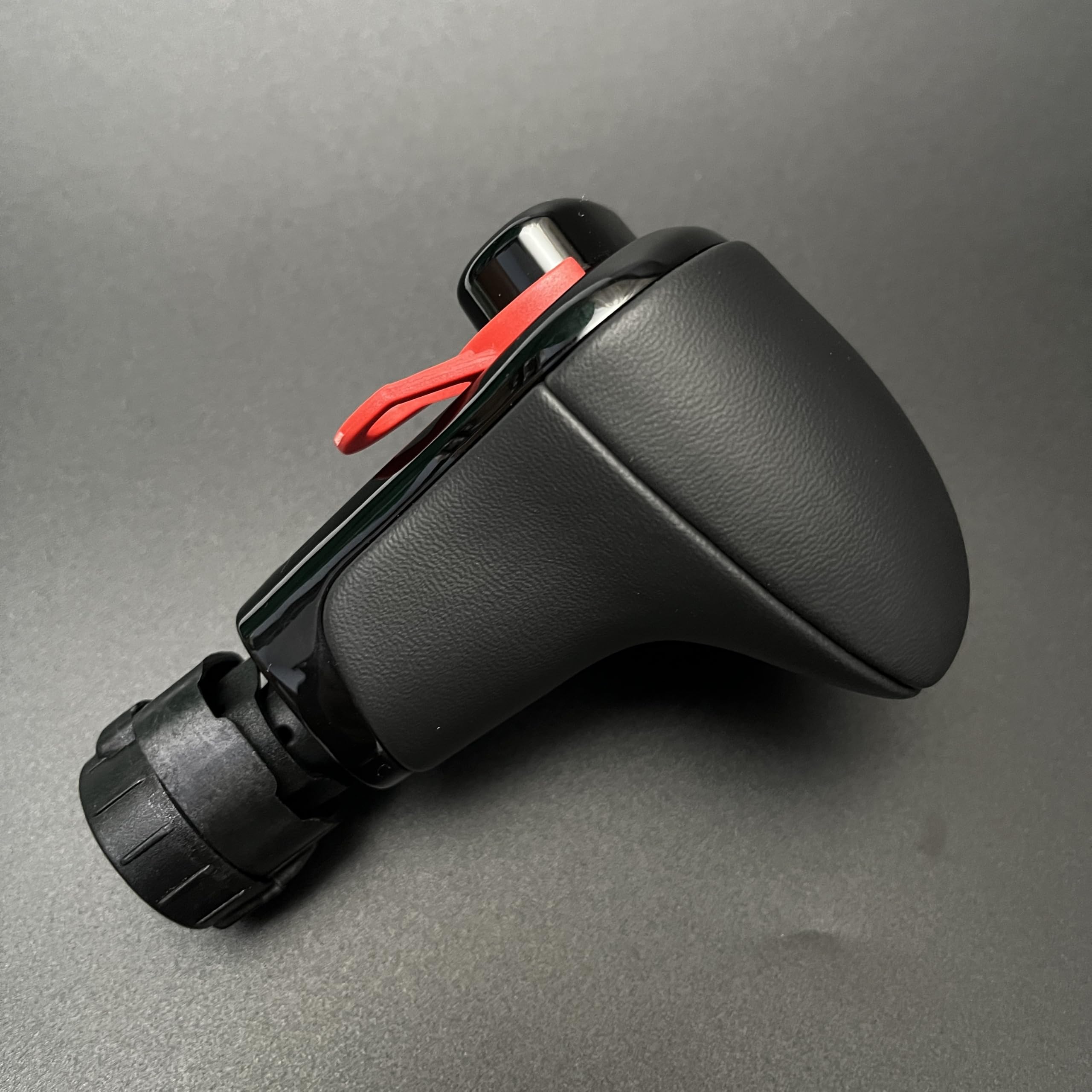 Cgmiboz Black Pu Leather For Audi Q7 Q5 A3 A4 A5 A6 A7 C6 C7 4G1 713 139 4G1713139 Gear Shift Knob Left Hand Drive Car(Black Pu Leather)