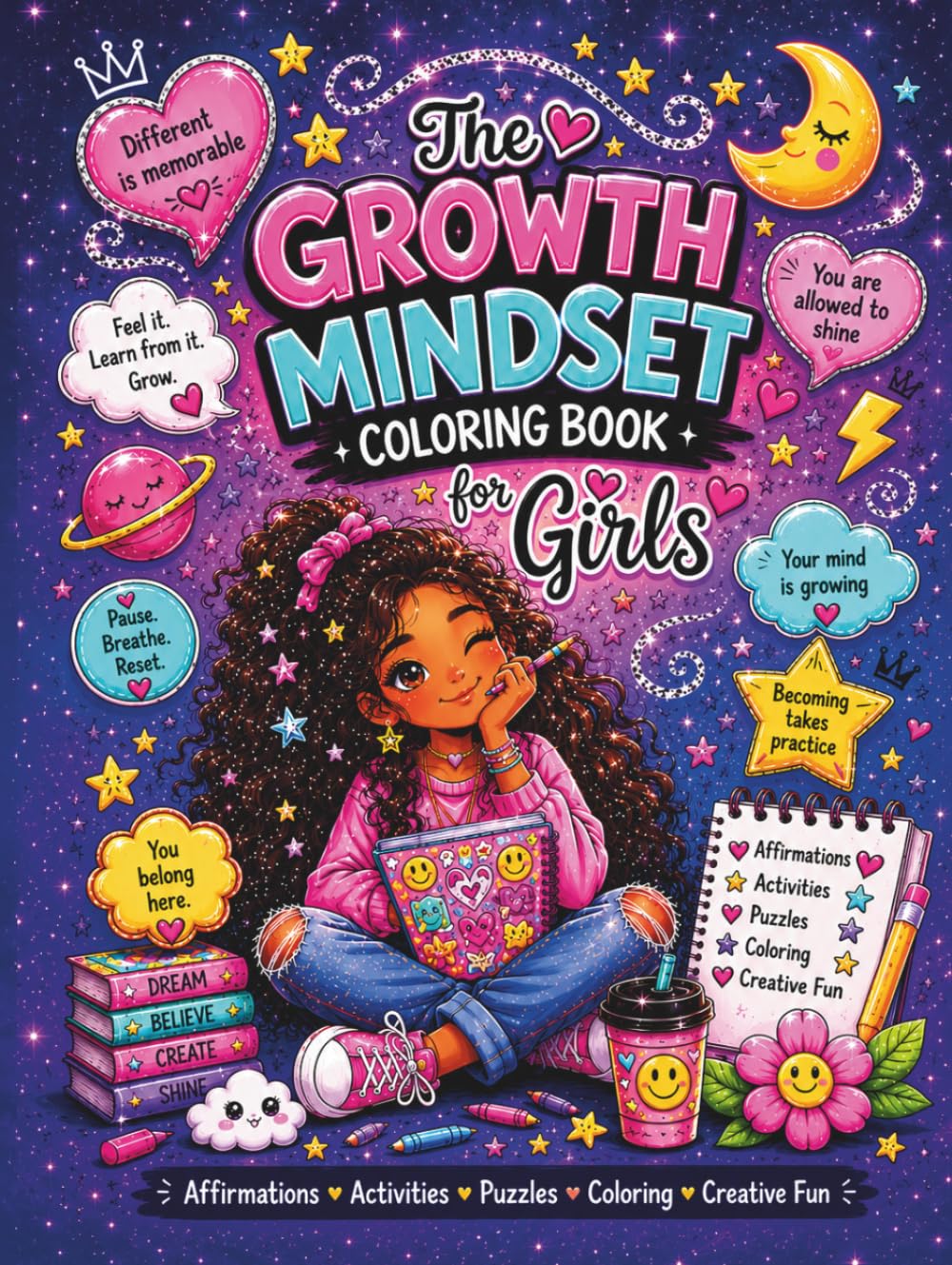 The Growth Mindset Coloring Book for Girls