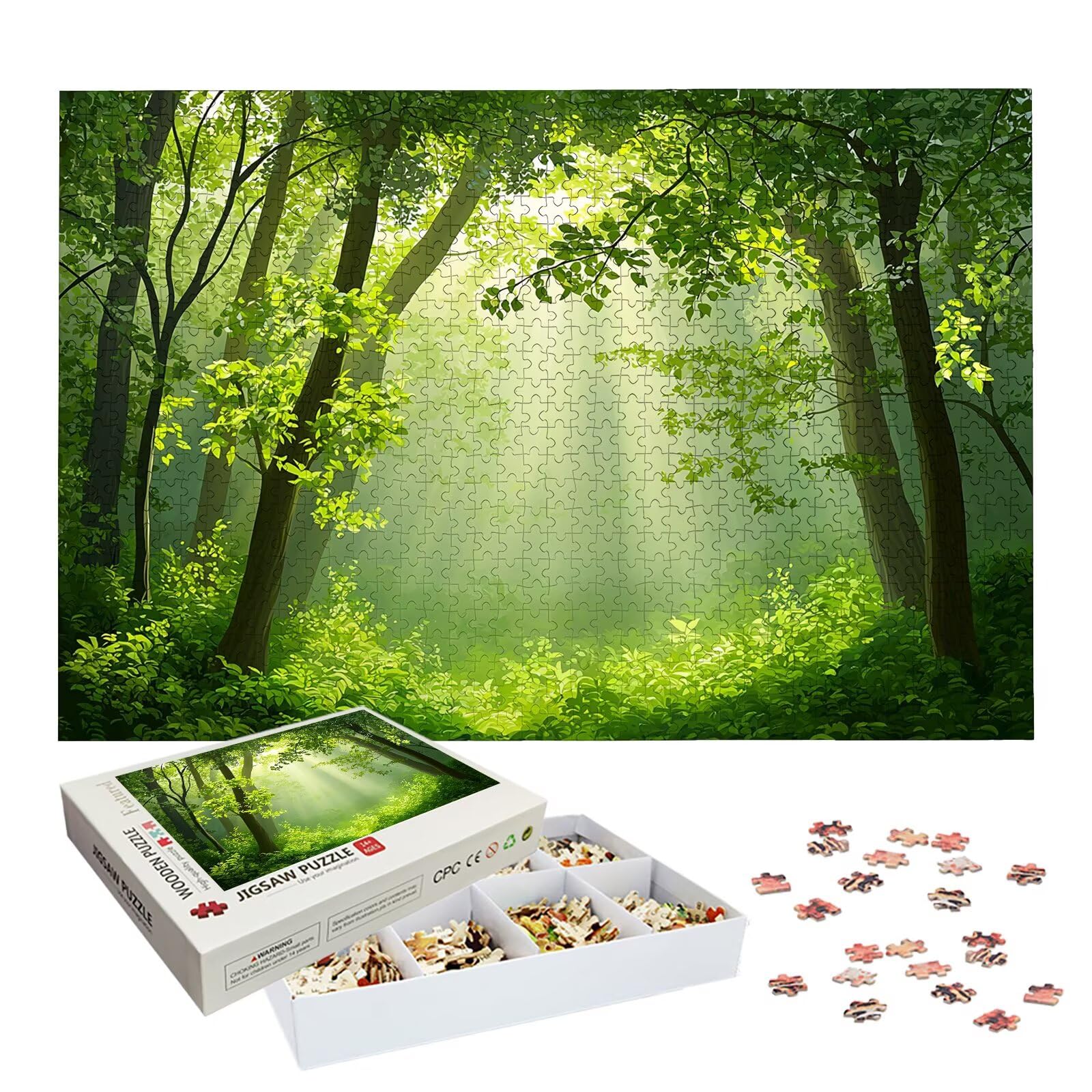 Puzzle 6000 Pezzi Foresta, Puzzle Paesaggio 6000 Pezzi Arte per Adulti e Bambini, Misura: 179.5x105.5 cm, Puzzles Legno per Adulti con Squisita Scatola di Imballaggio, Regalo Donna, Regalo Uomo, -9035