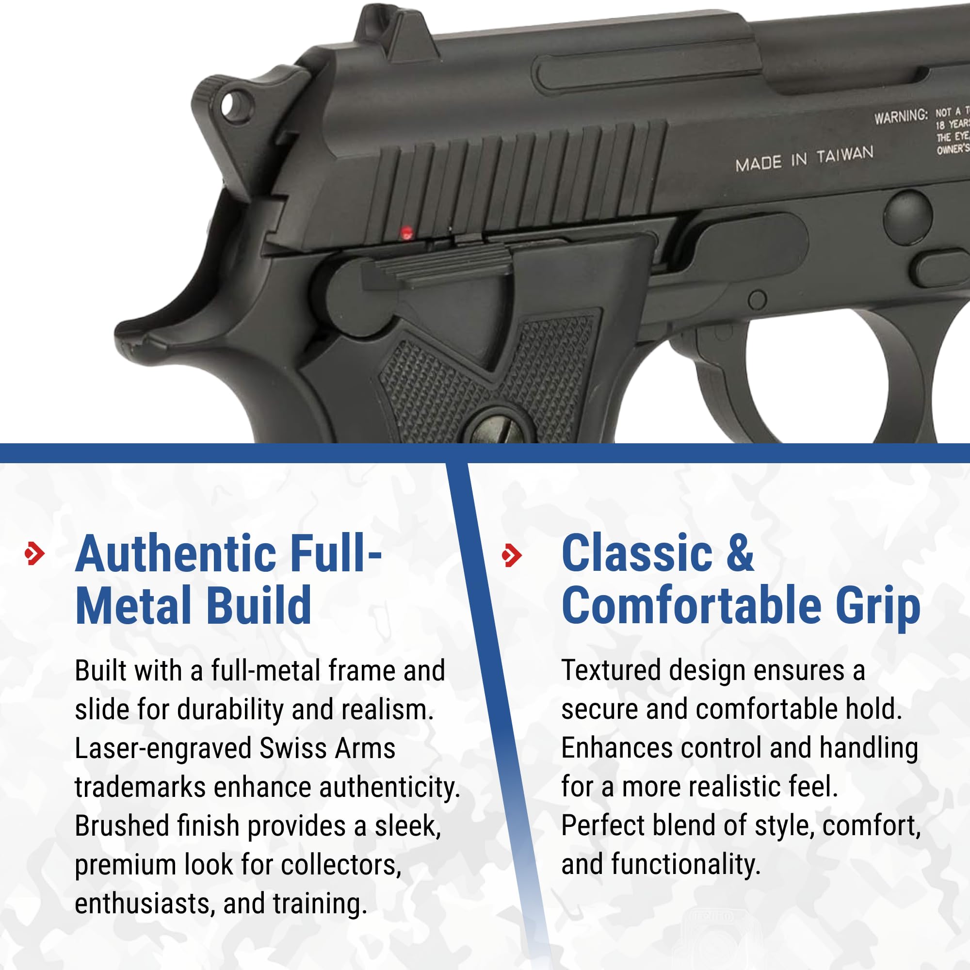 Amazon.com : Evike Airguns - Swiss Arms PT92 Metal CO2 Powered