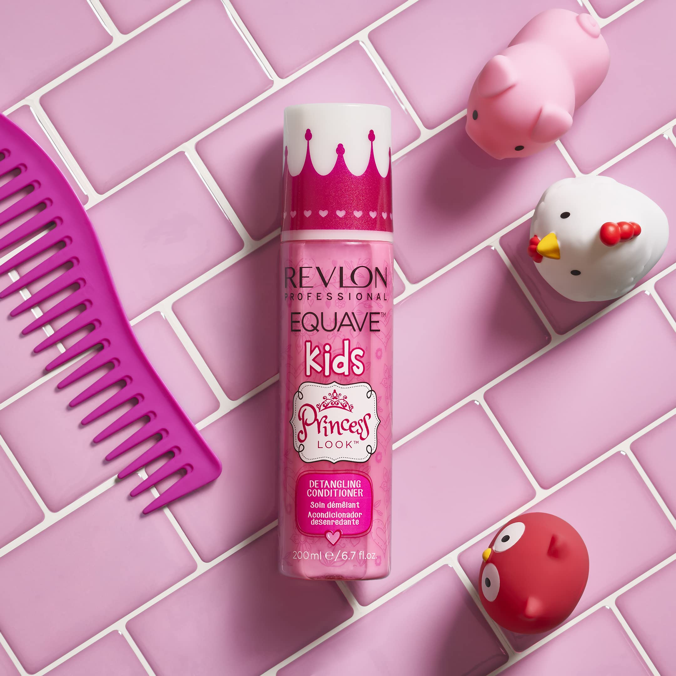 REVLON PROFESSIONAL EQUAVE KIDS PRINCESS LOOK Balsamo Districante, Balsamo Districante per Bambine Senza Risciacquo, 200 ml