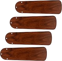 RecPro RV 42" Ceiling Fan Replacement Blades | 16.5" Thick Rustic Cherry Finish | 4-Pack