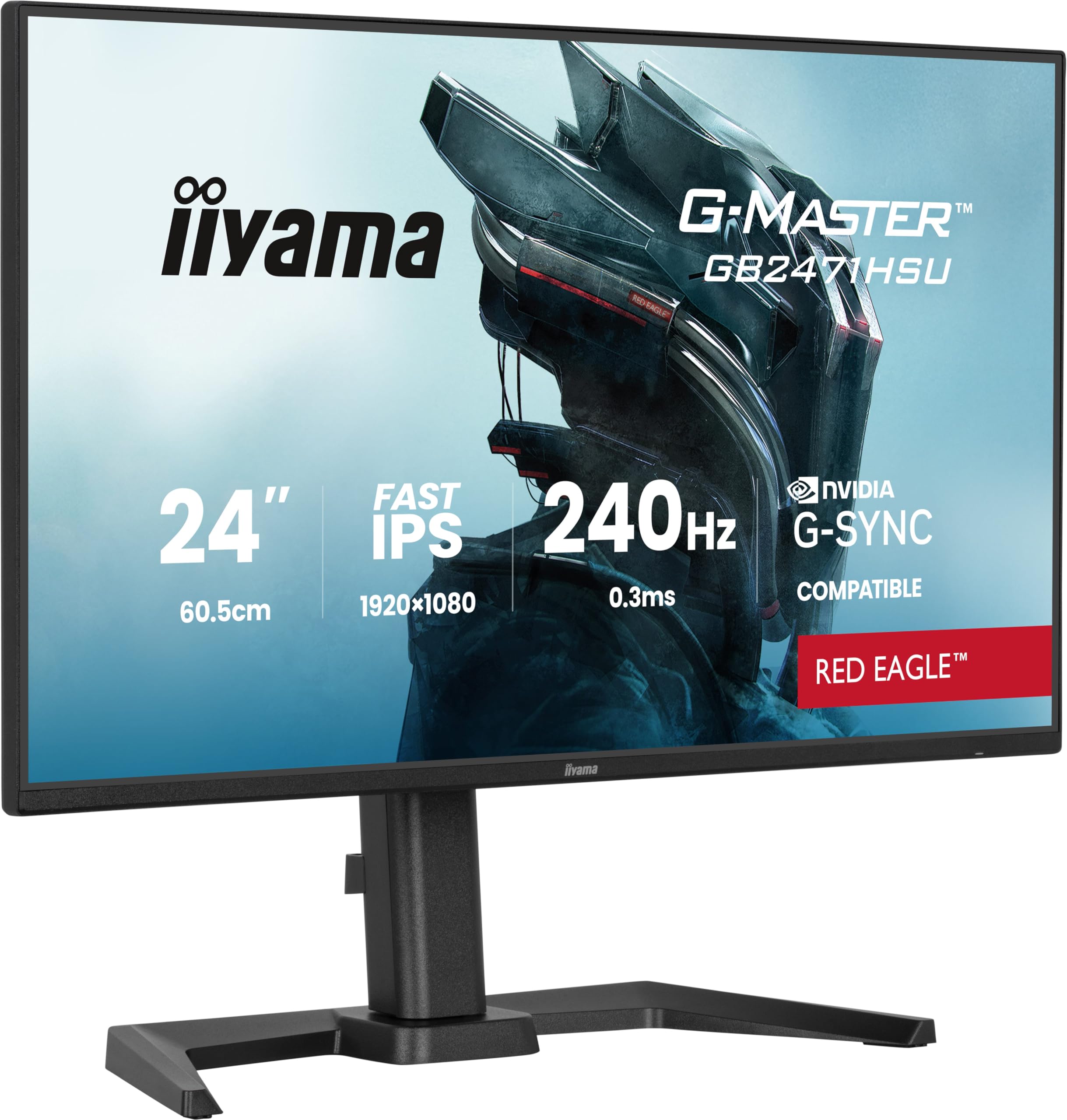 iiyama GB2471HSU-B1-23.8" IPS, 1920x1080/240Hz, 2H1DP, USB-hub, Has