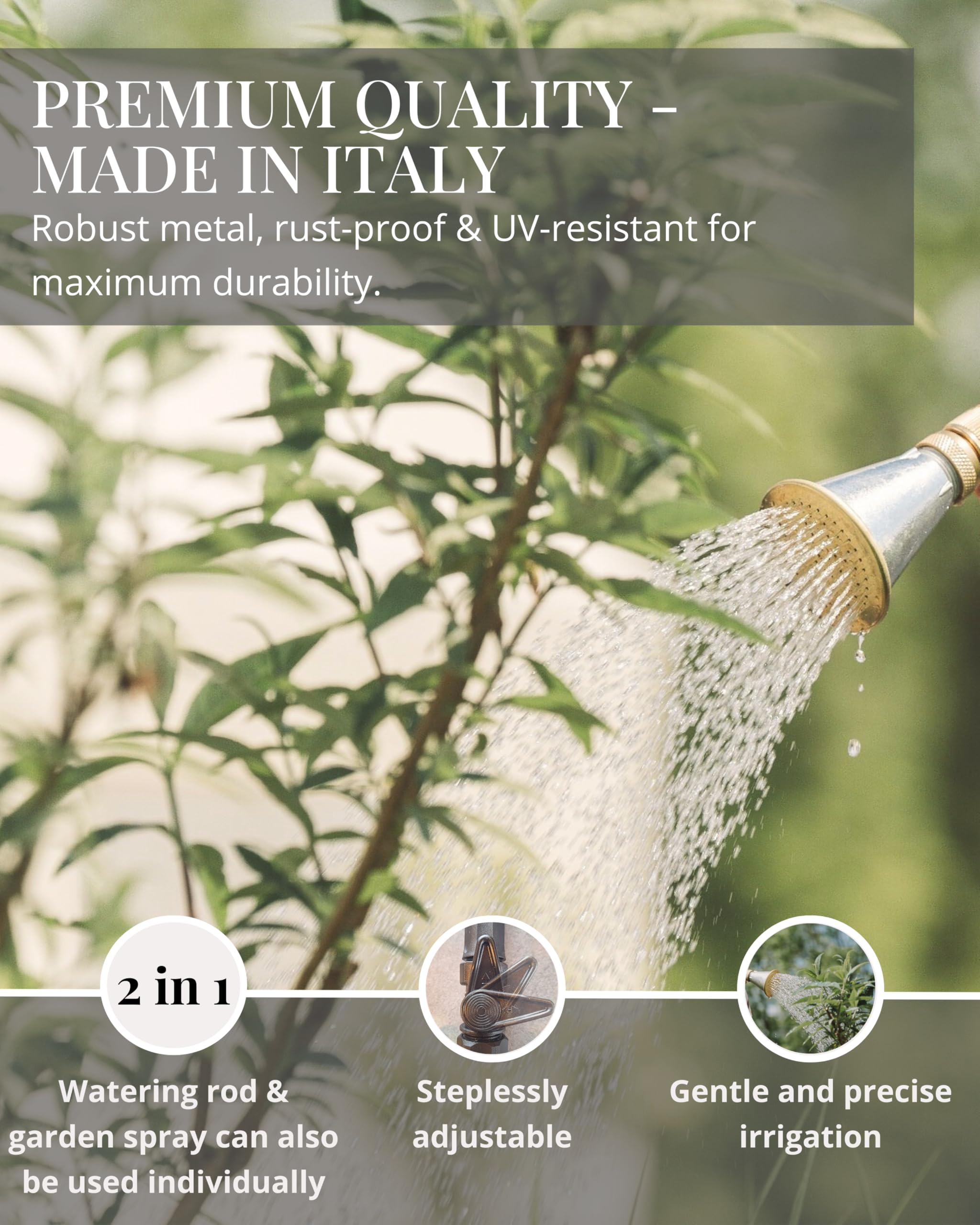LIVLIG Watering Rod, Watering Rod Metal for Garden use, Robust Watering Rod for Precise Watering - Image 2
