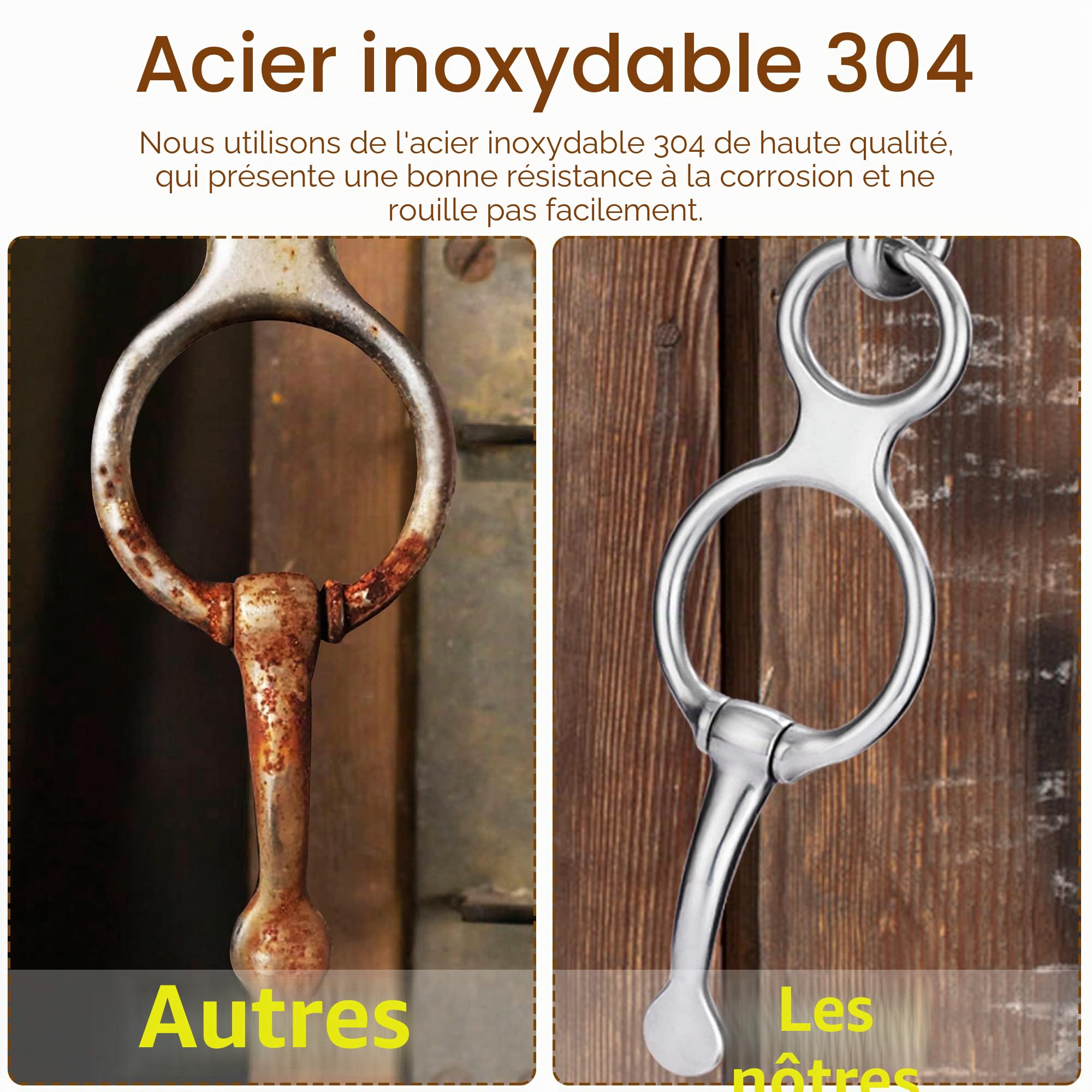Anneau de Cravate pour Cheval, Fournitures sûres, Anneau de Cravate de manière Humaine, Anneau magnétique pour Attacher et rétracter, Aide Le Cheval à Tirer vers l'arrière et à libérer Le
