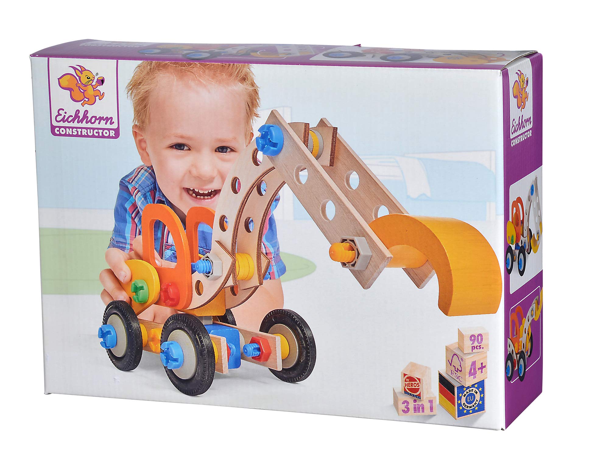 Eichhorn100039087 "Constructor - Excavator Building Kit (90-Piece)