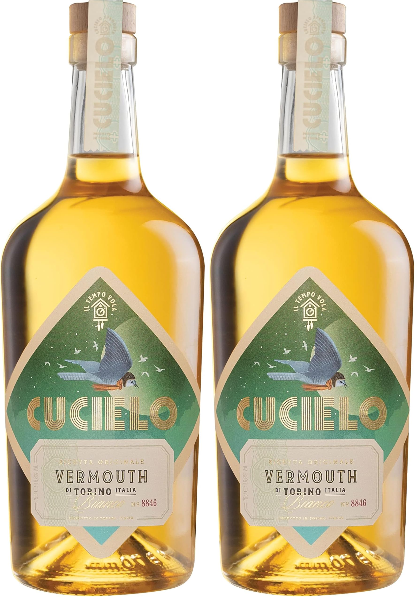 Cucielo Vermouth Bianco - Vermouth di Torino Italia (1 x 0,75l) (Packung mit 2)
