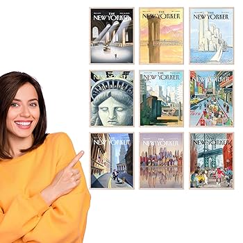 Amazon.co.jp: Bigwig Prints The New Yorker ポスターセット