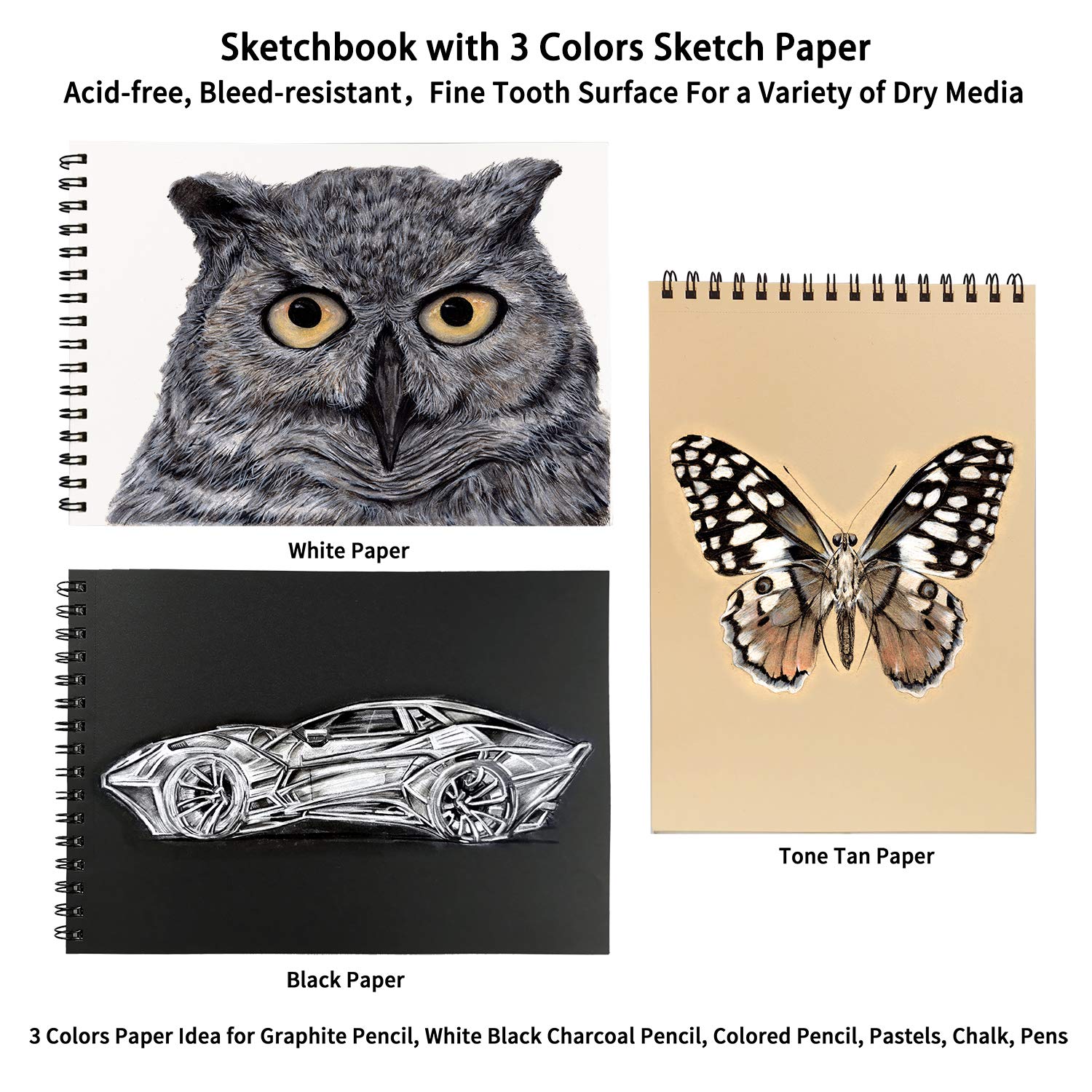 Artownlar Drawing Sketching Set, Professional 40 Pieces Sketching