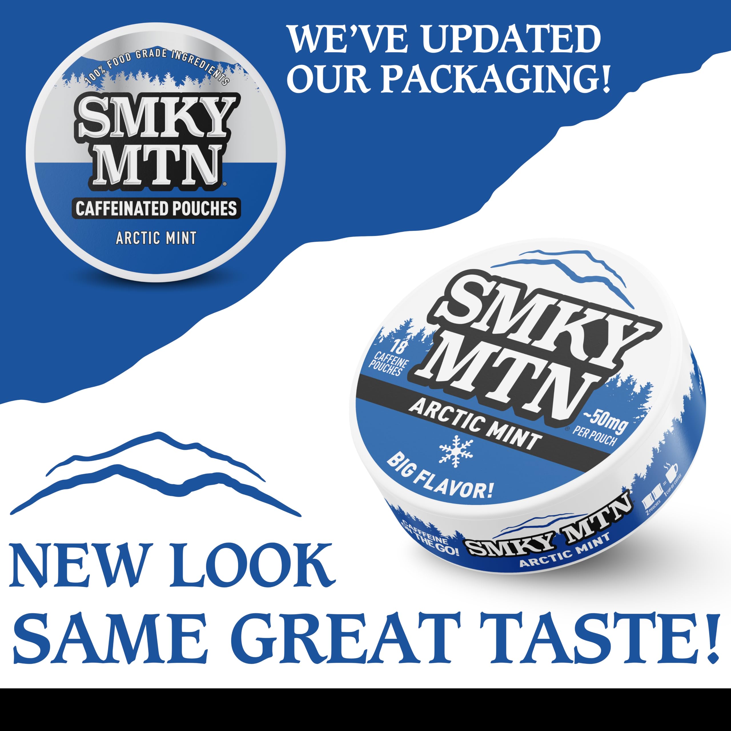 smokey mountain tobacco free pouches review Amazon.com: Smokey Mountain Caffeinated Pouches - Arctic Mint - Tobacco Free  and Nicotine Free - 5 Can Box