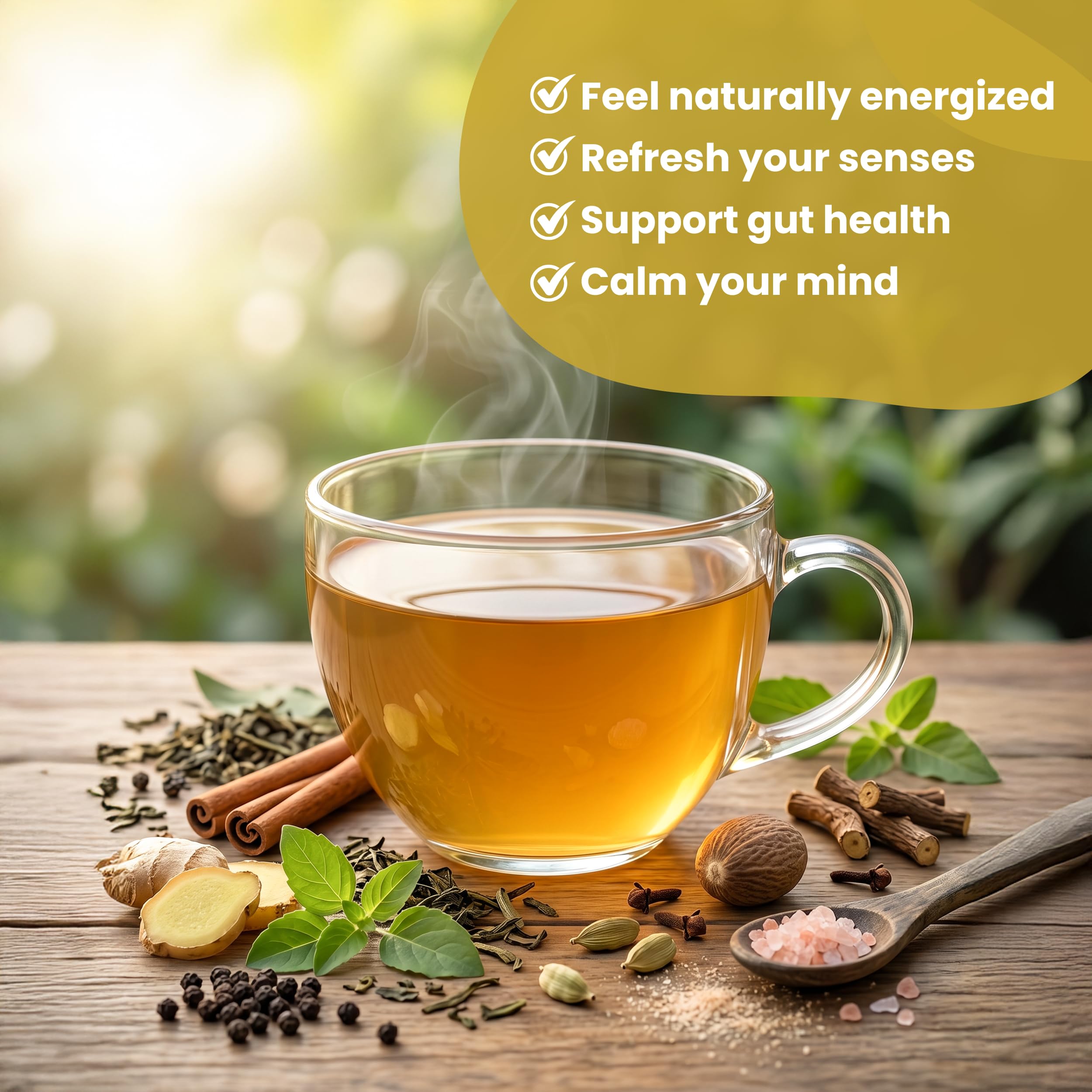 POLKA GreenTea 20 Bags Kahwa Detox Tea Green Tea for Weight Loss Detox Desi Kahwa Supports Digestion & Flu Infection — Amazon image 4