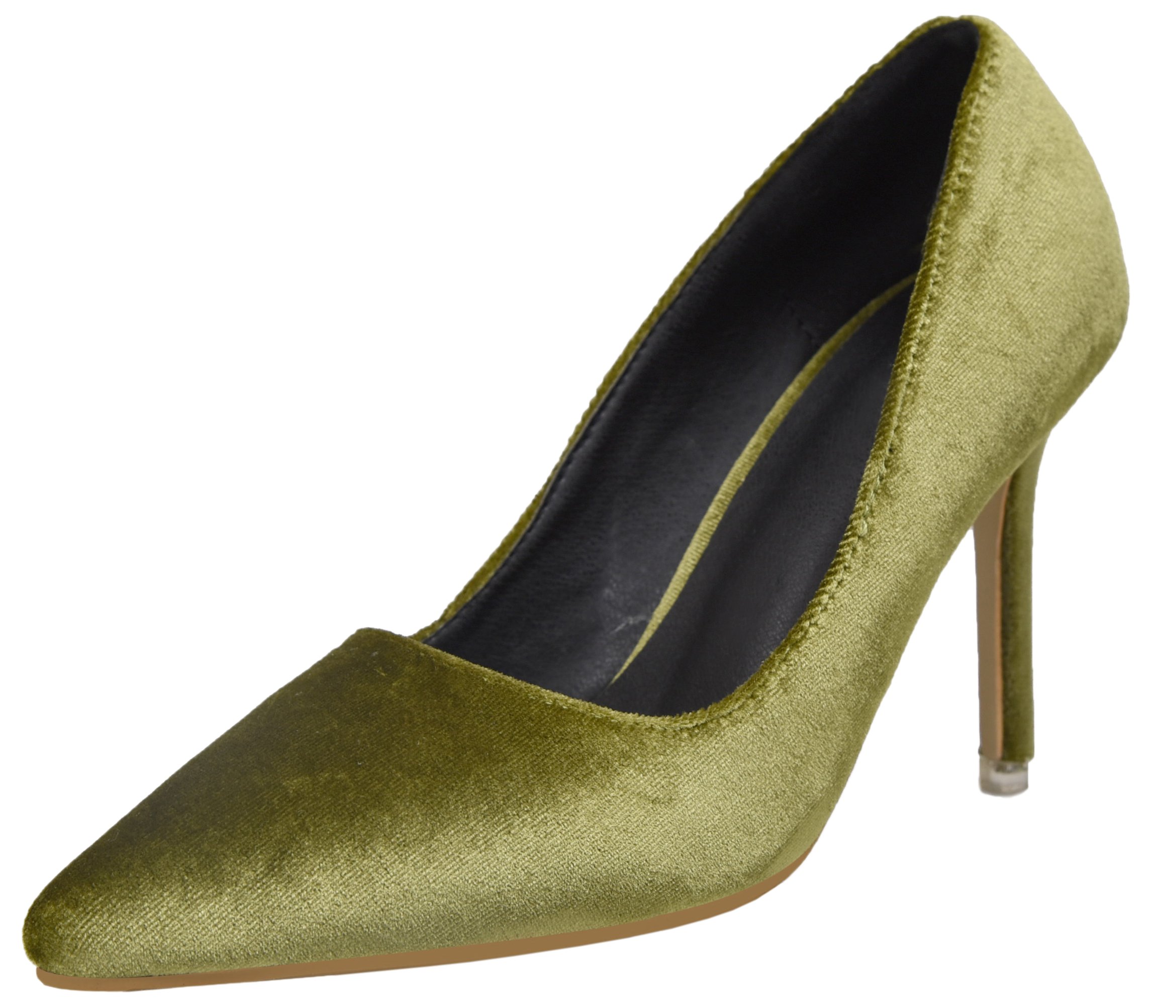 BIGTREE Velvet Pointed Toe Stiletto Dress Pumps Women Wedding High Heel Shoes