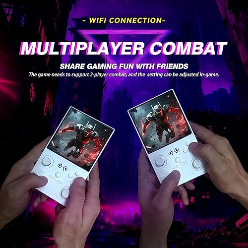 Miniatura 6 de XF40V - Consola de juegos de mano retro, pantalla IPS HD de 4.0 pulgadas, palo de arcada intercambiable, sistema Linux, juegos clásicos precargados