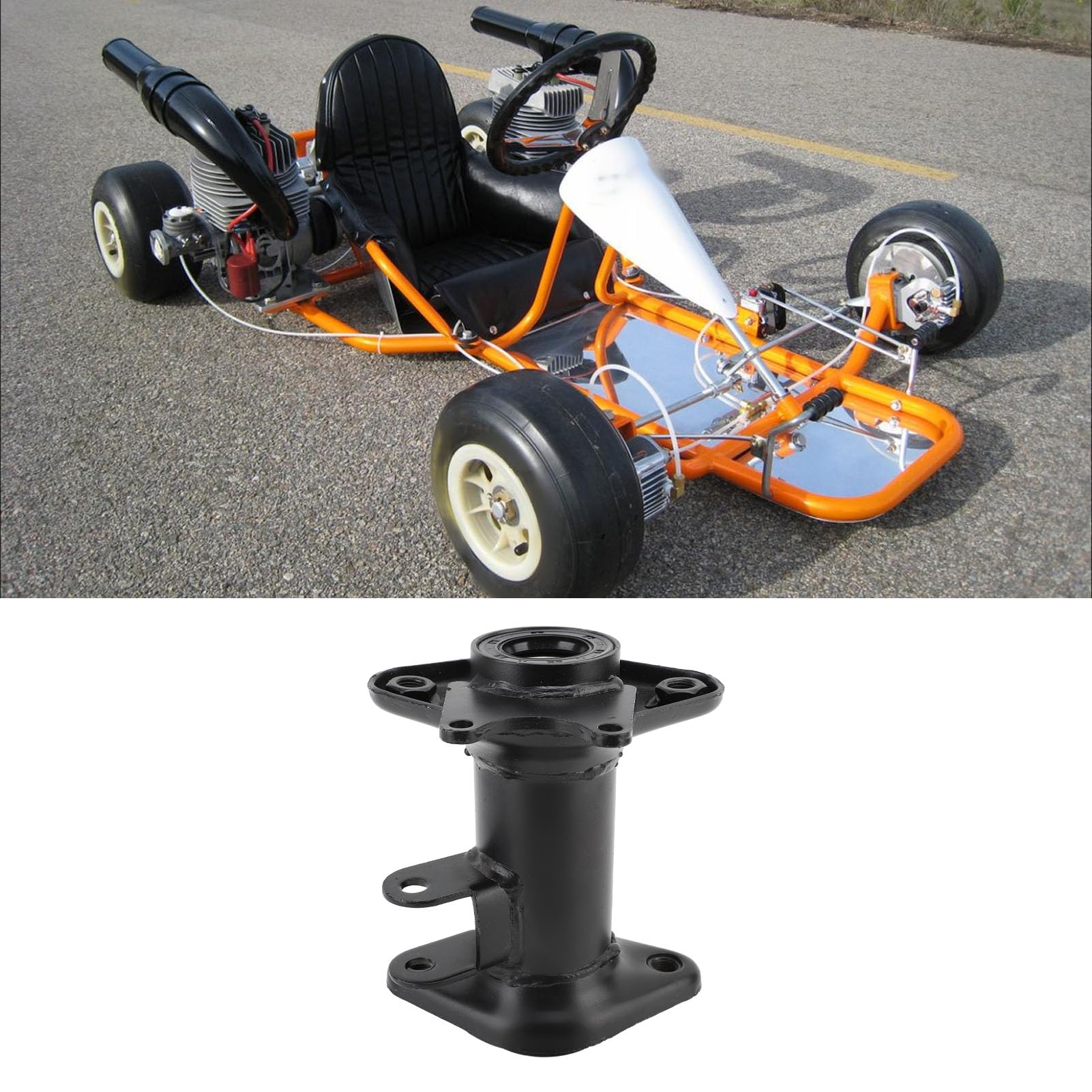 Keenso Gruppo Staffa Cuscinetto, Staffa ASSE Posteriore con Supporto Cuscinetto 30 Mm per Fuoristrada, Veicolo Elettrico ATV, Go Kart, Quad, Materiale in ghisa