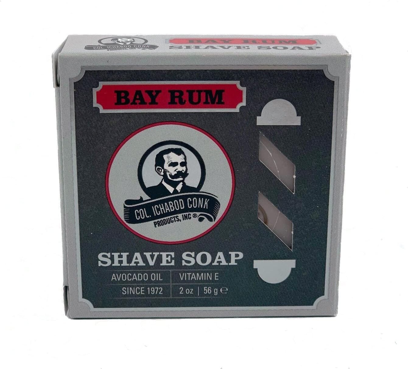 Col. Ichabod ConkGlycerin Shave Soap, 2.25oz (Bayrum 4 Pack)