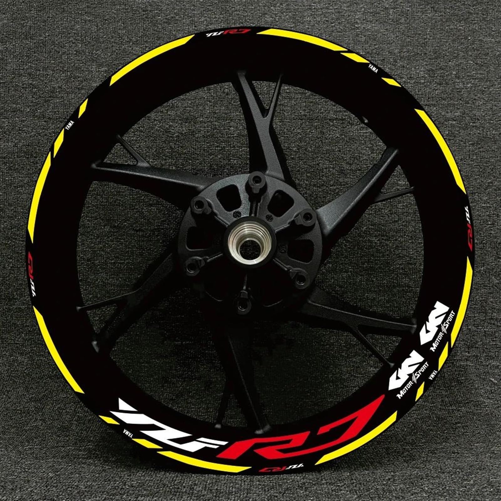 Stickers Motorcycle Accessories Wheel Stickers Reflective Decals Rims for Yamaha YZFR7 YZF R7(Style 22)