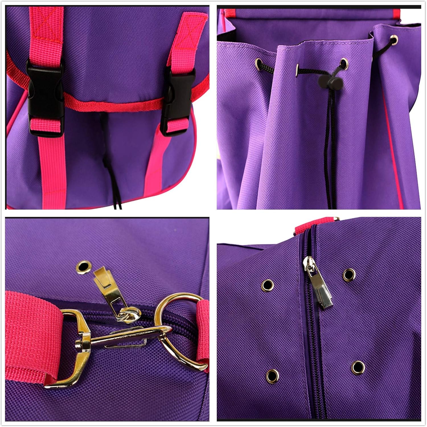 UNISTRENGH Professional Horse Riding Boots Carry Bag Waterproof Equestrian Horse Riding Bag with Helmet Compartment (Purple) : Sports & Outdoors