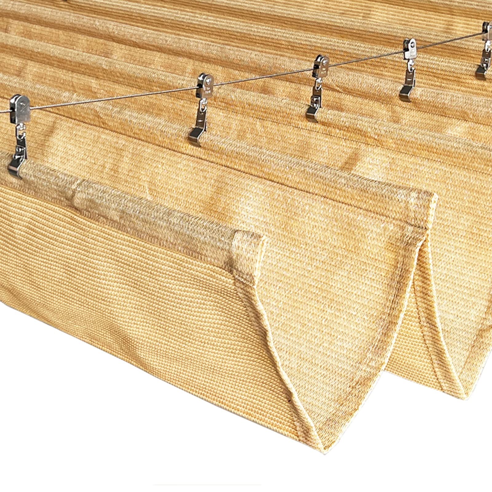 Voile d'ombrage rétractable pour pergola toit terrasse extérieure porche