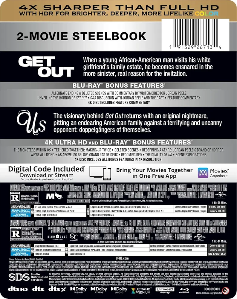 ゲット・アウト(4K ULTRA HD + Blu-rayセット)(2枚組) [4K ULTRA HD + Blu-ray] z2zed1b Amazon.co.jp: ゲット・アウト(4K ULTRA HD + Blu-rayセット)(2
