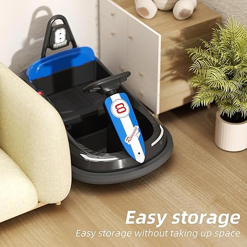 Miniatura 9 de Glaf Coche de parachoques eléctrico para niños pequeños con luces LED giratorio de 360 grados y música, regalos de cumpleaños para niños y niñas